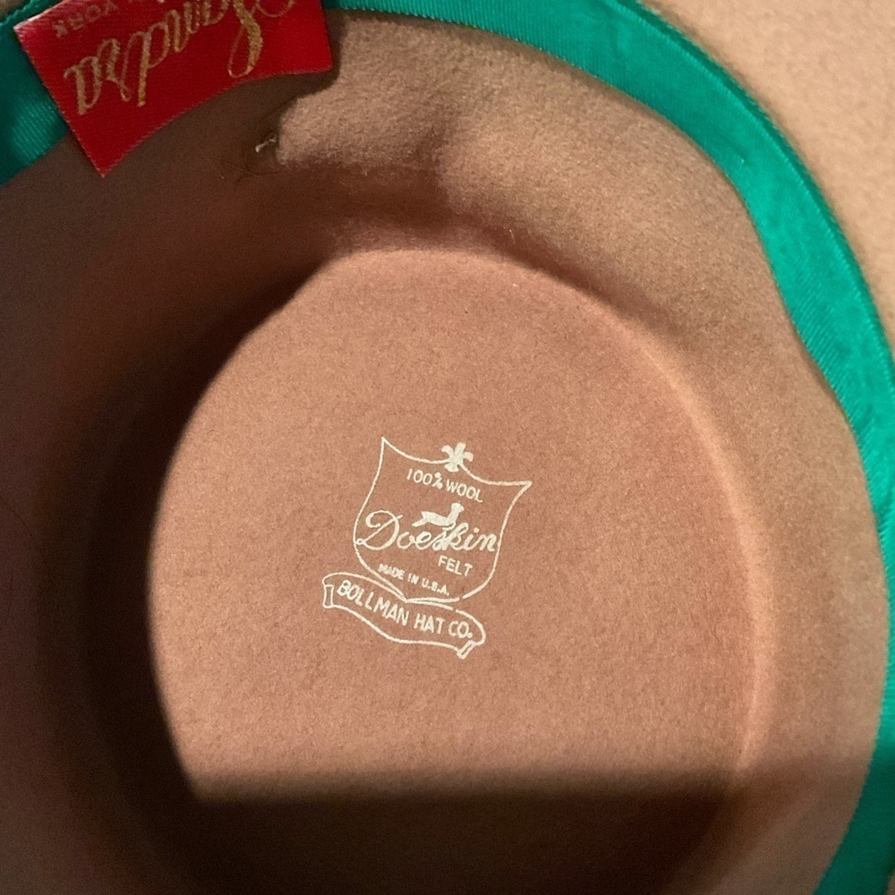 Bollman Hat Company 100% Wool Doeskin Felt Hat - Picture 5 of 6